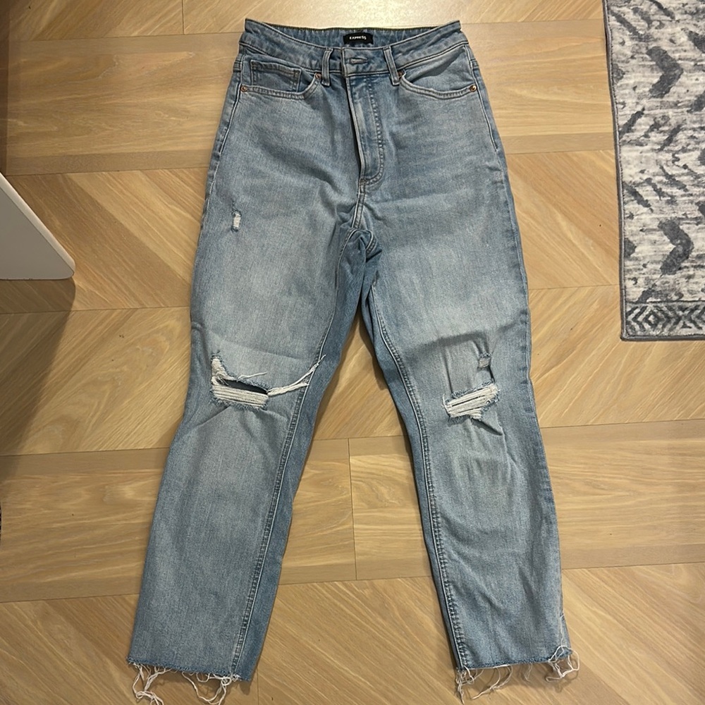Express curvy mom jeans